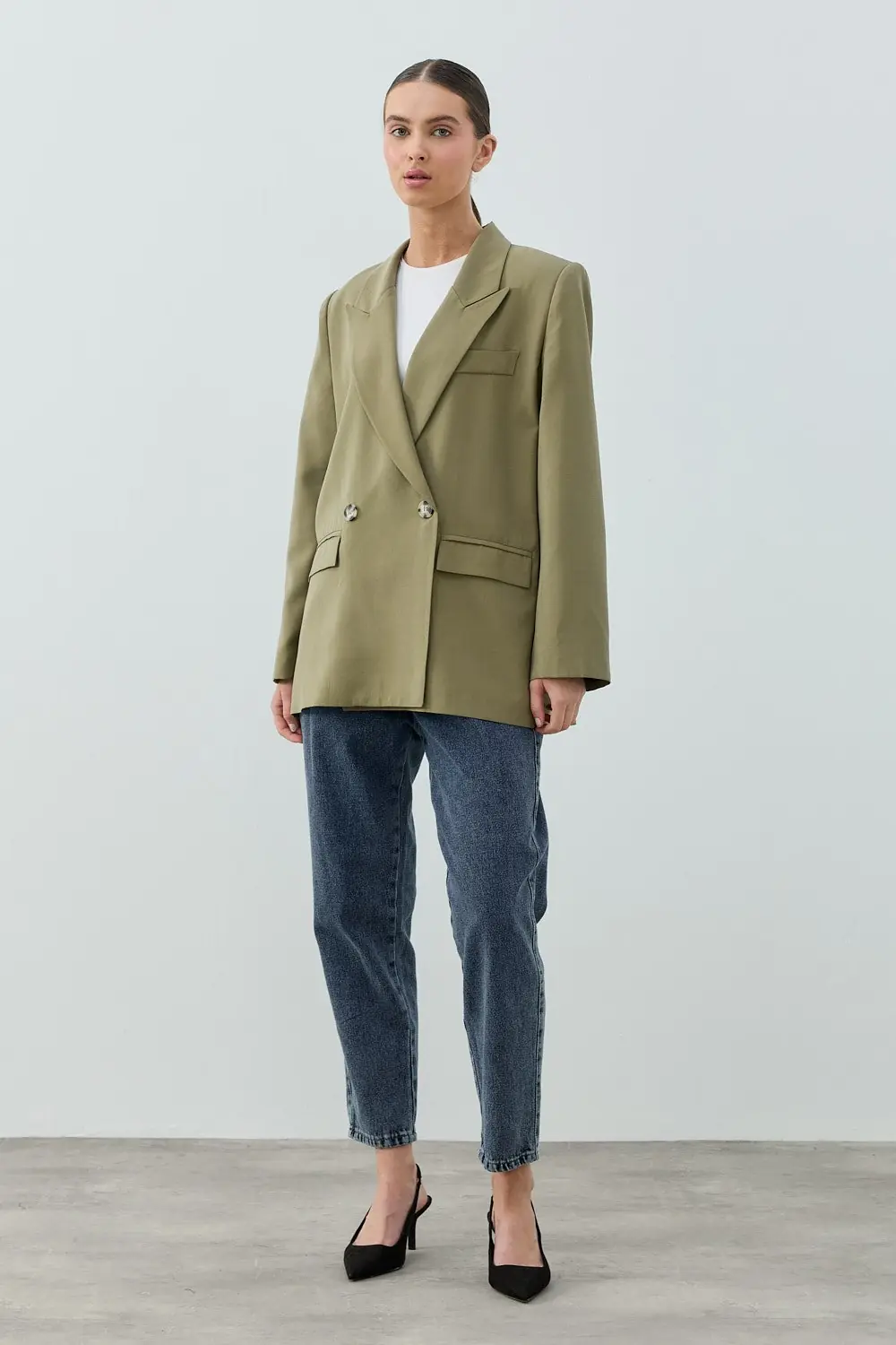MERWİSH LAW BLAZER CEKET - YAĞ YEŞİLİ