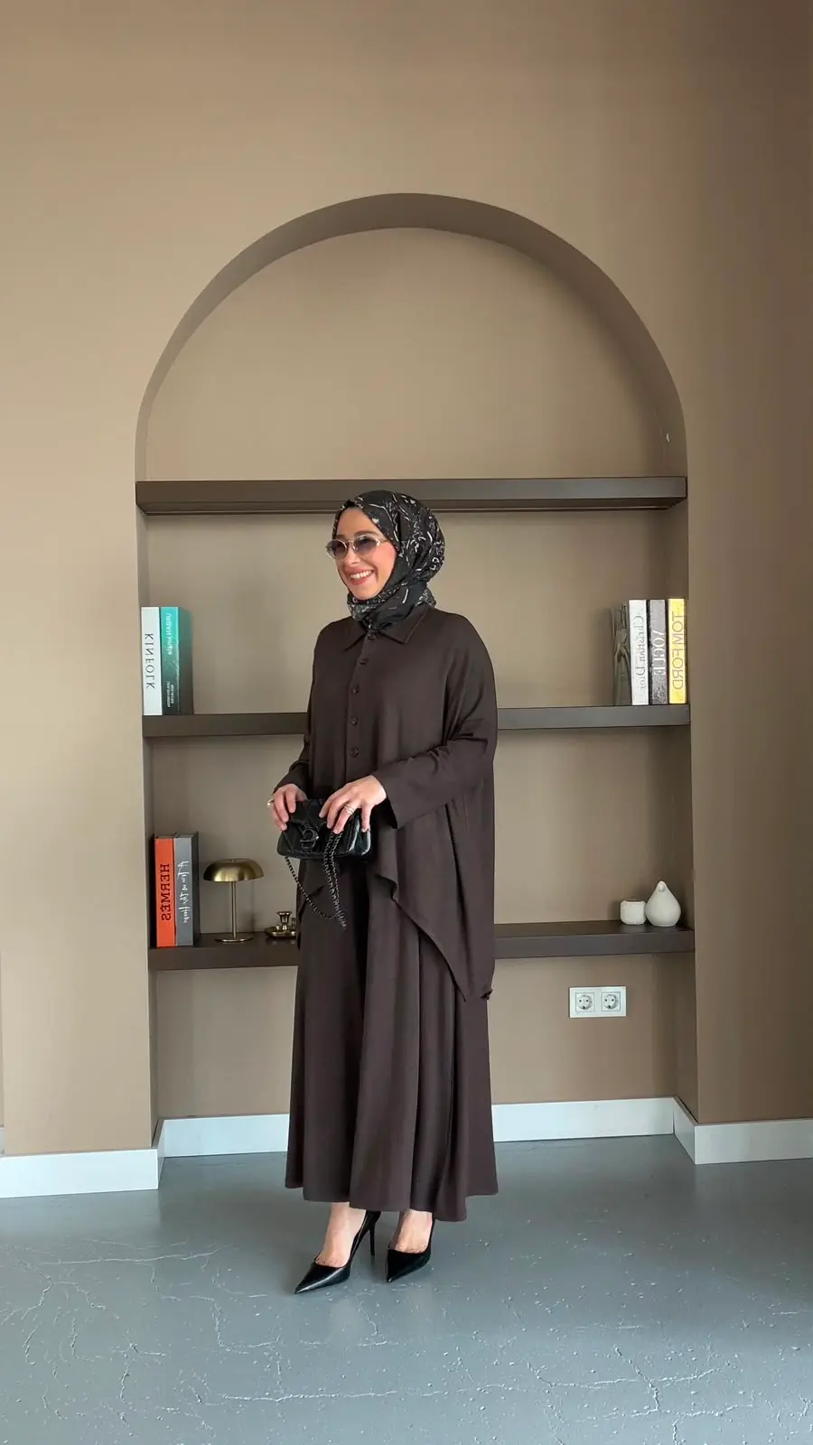 MERWİSH JAKARTA ÖRME TAKIM - KAHVE