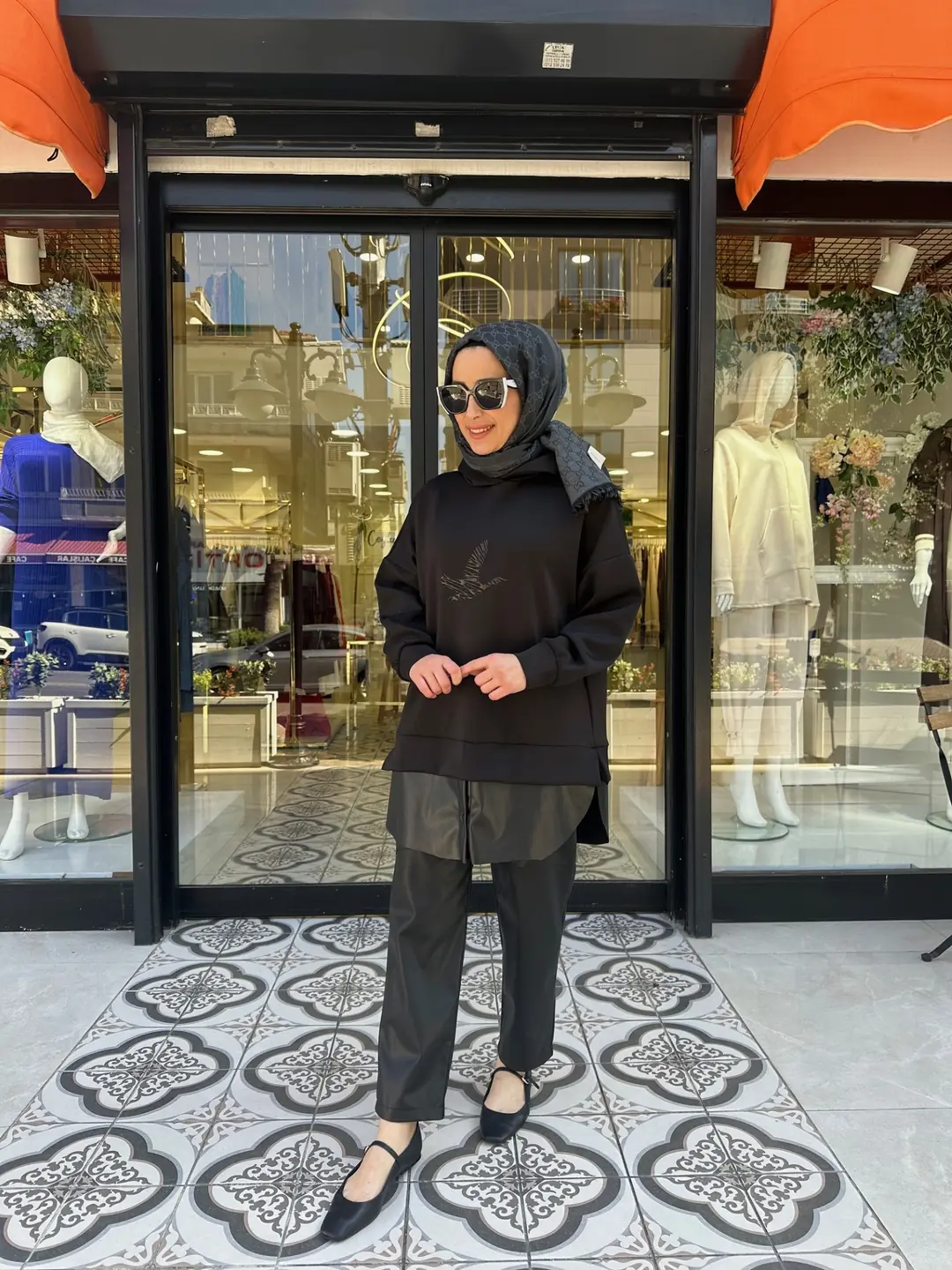 ANKA DERİ İÇLİKLİ SWEAT 2