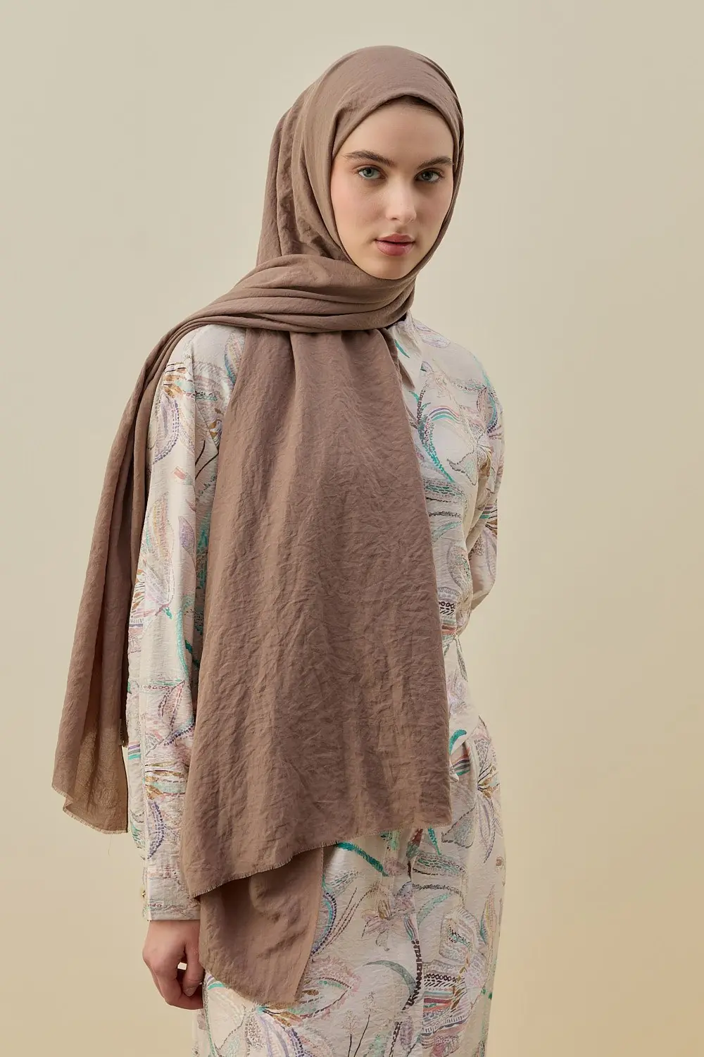 MERWİSH SOFT BAMBU ŞAL - VİZON