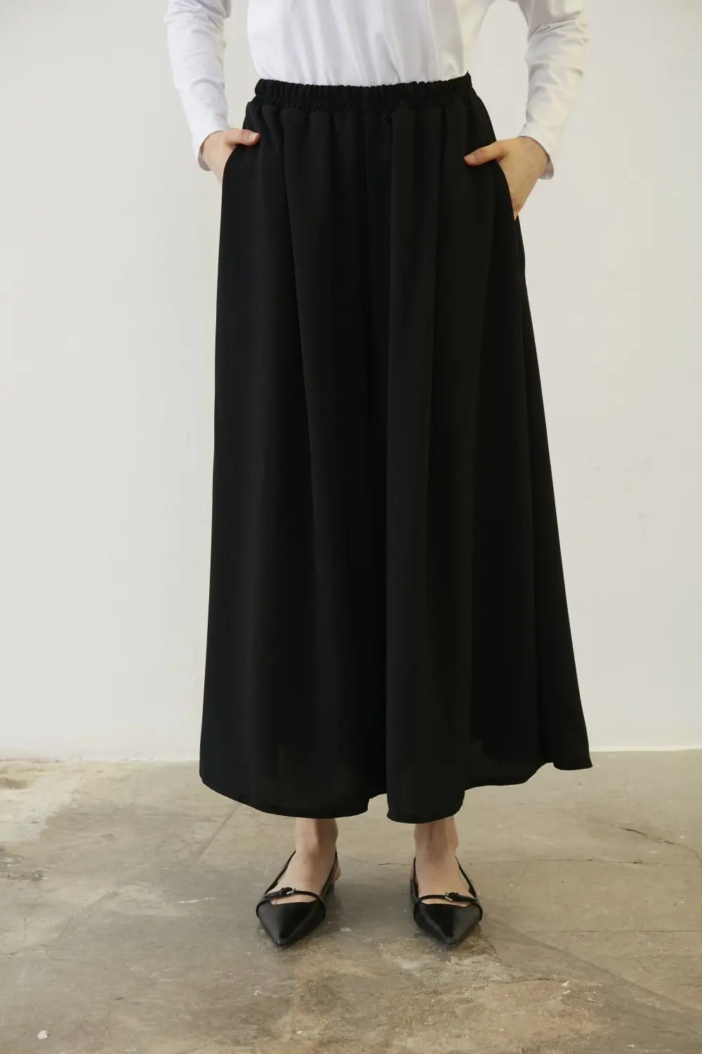 MRW COMFY KREP PANTOLON/ETEK - SİYAH