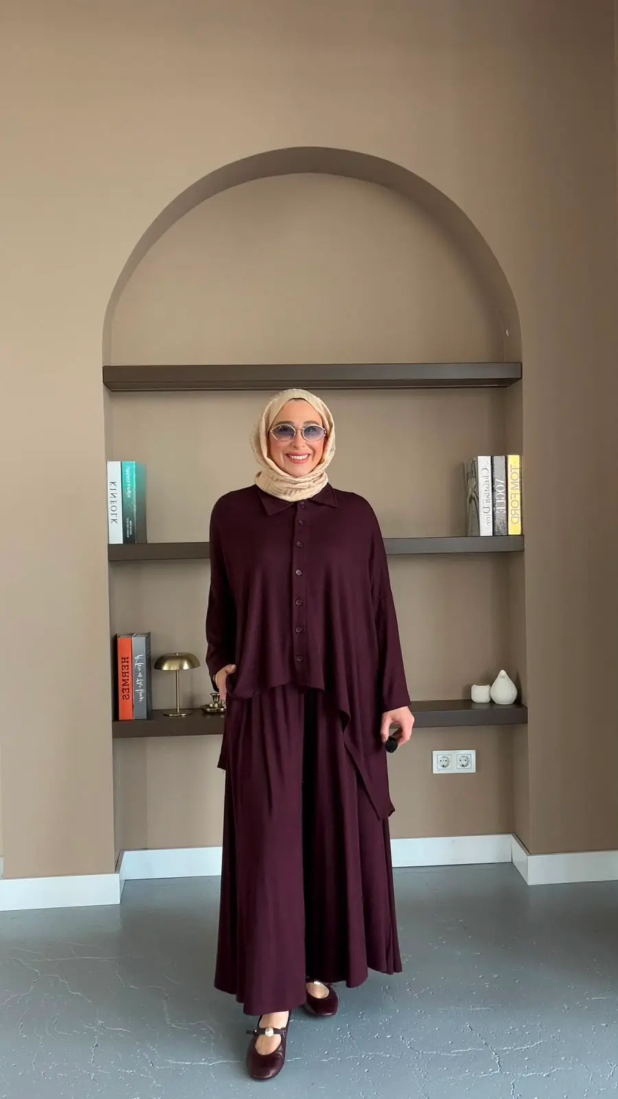 MERWİSH JAKARTA ÖRME TAKIM - MÜRDÜN