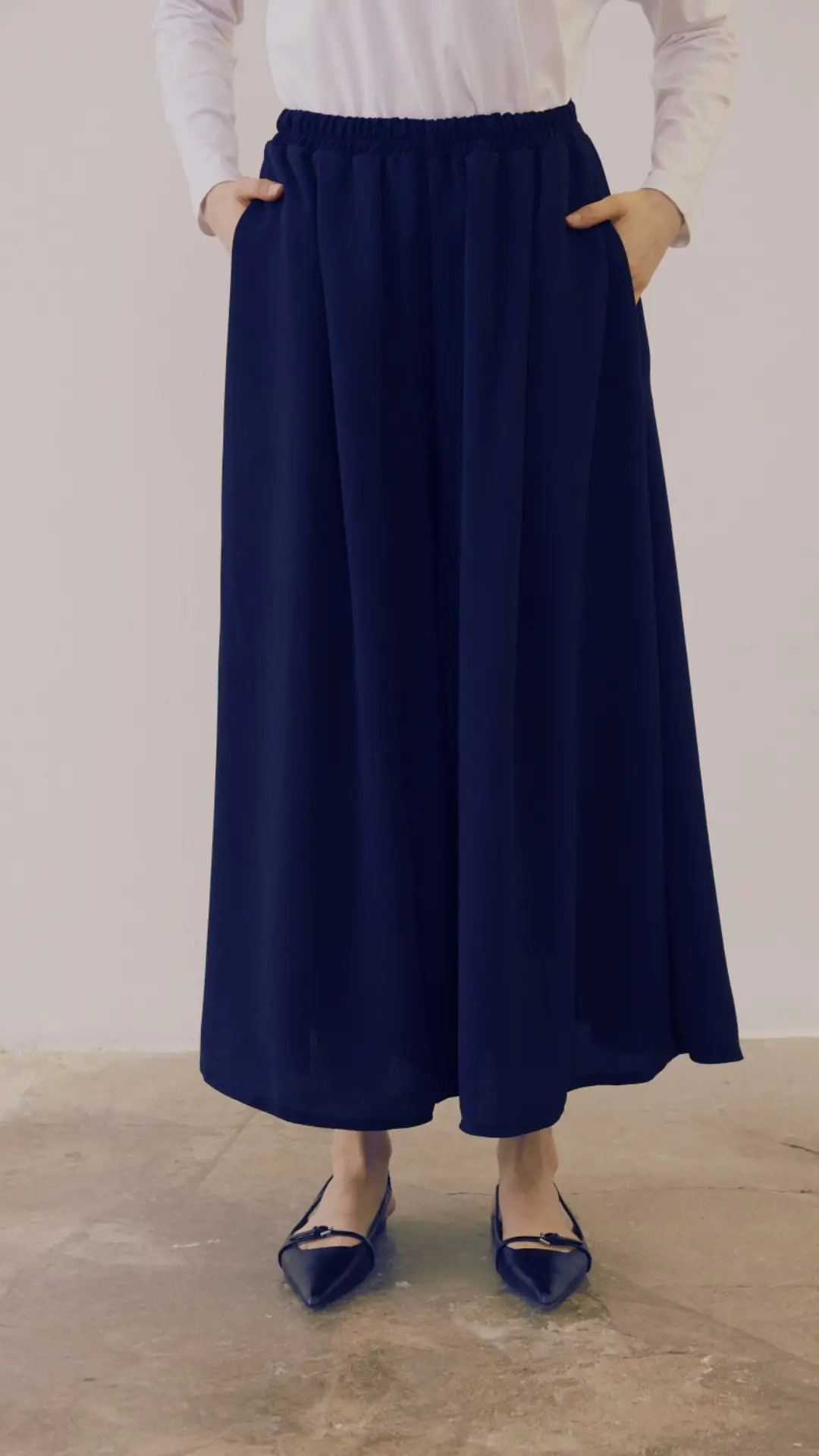MRW COMFY KREP PANTOLON/ETEK - LACİVERT