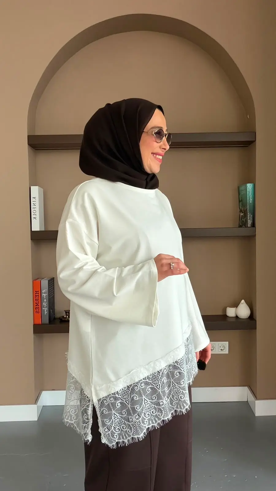 TALU DANTEL SWEAT - EKRU