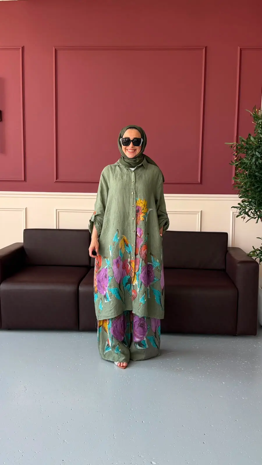 DUYGU DESENLİ KETEN TAKIM