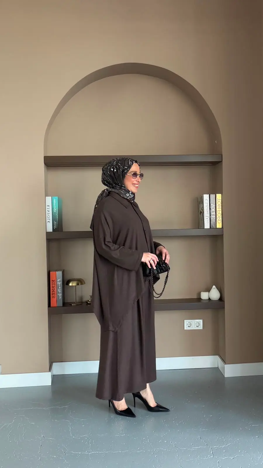 MERWİSH JAKARTA ÖRME TAKIM - KAHVE