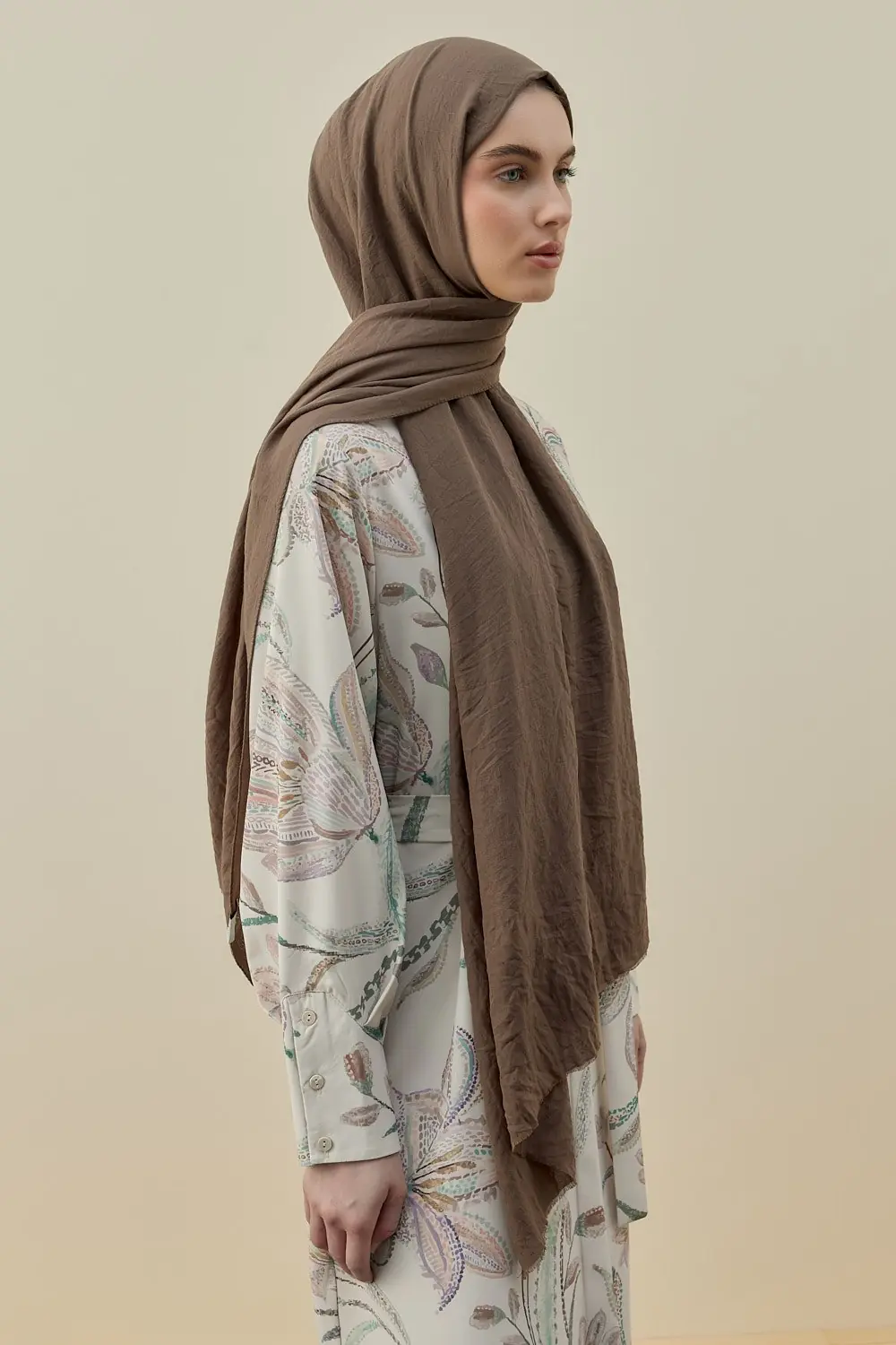 MERWİSH SOFT BAMBU ŞAL - KAHVE