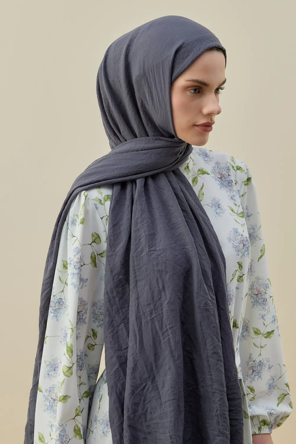 MERWİSH SOFT BAMBU ŞAL - FÜME
