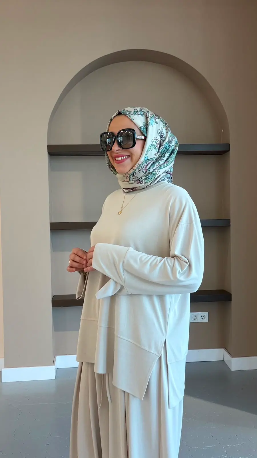 CEYLAN ORHANLI FLORA TUNİK - BEJ