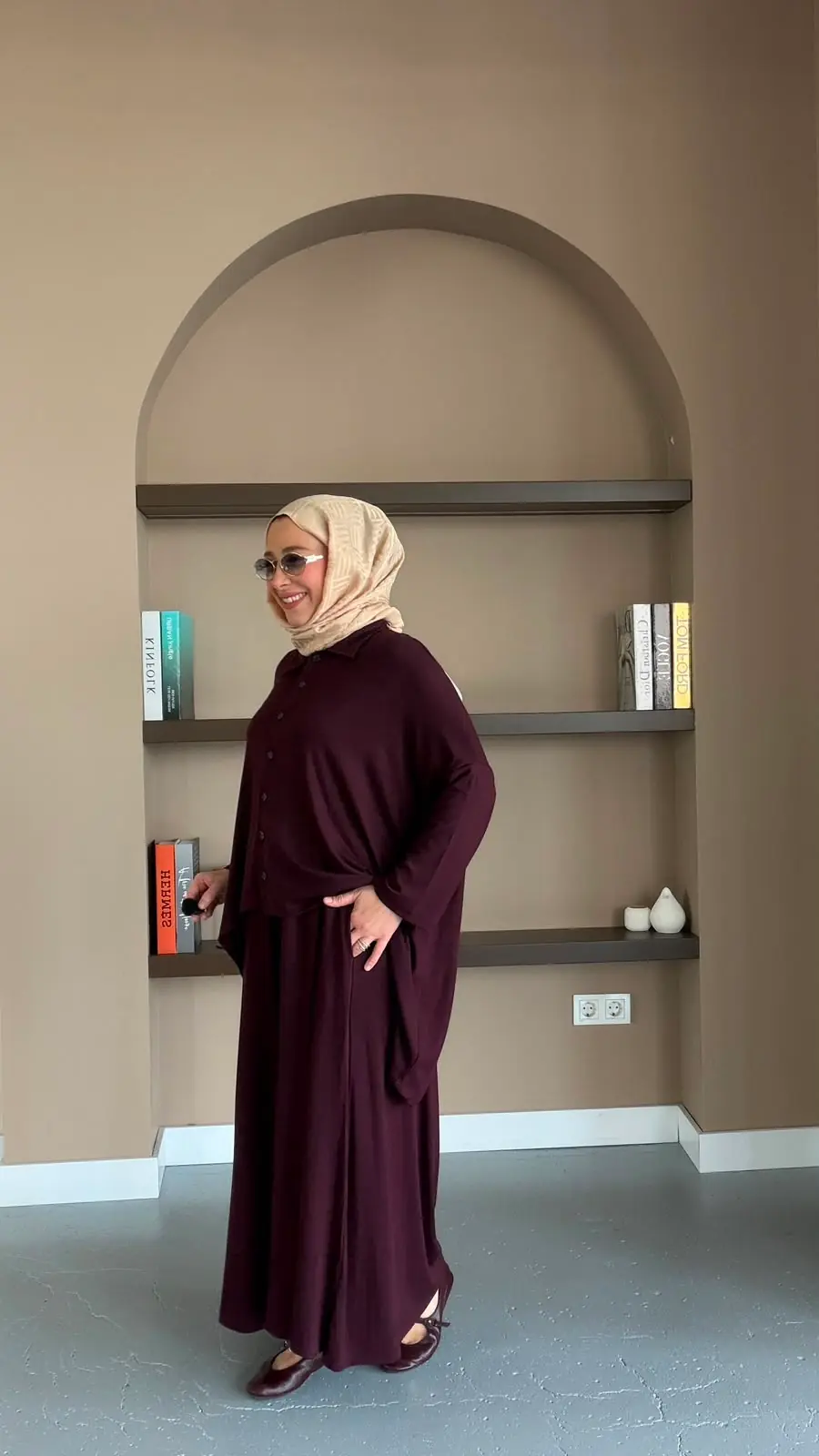 MERWİSH JAKARTA ÖRME TAKIM - MÜRDÜN