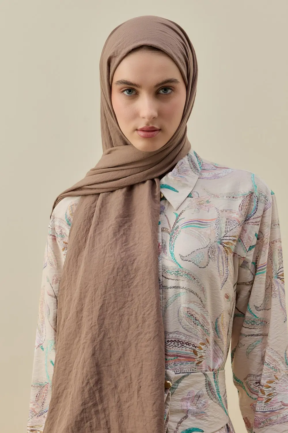 MERWİSH SOFT BAMBU ŞAL - VİZON