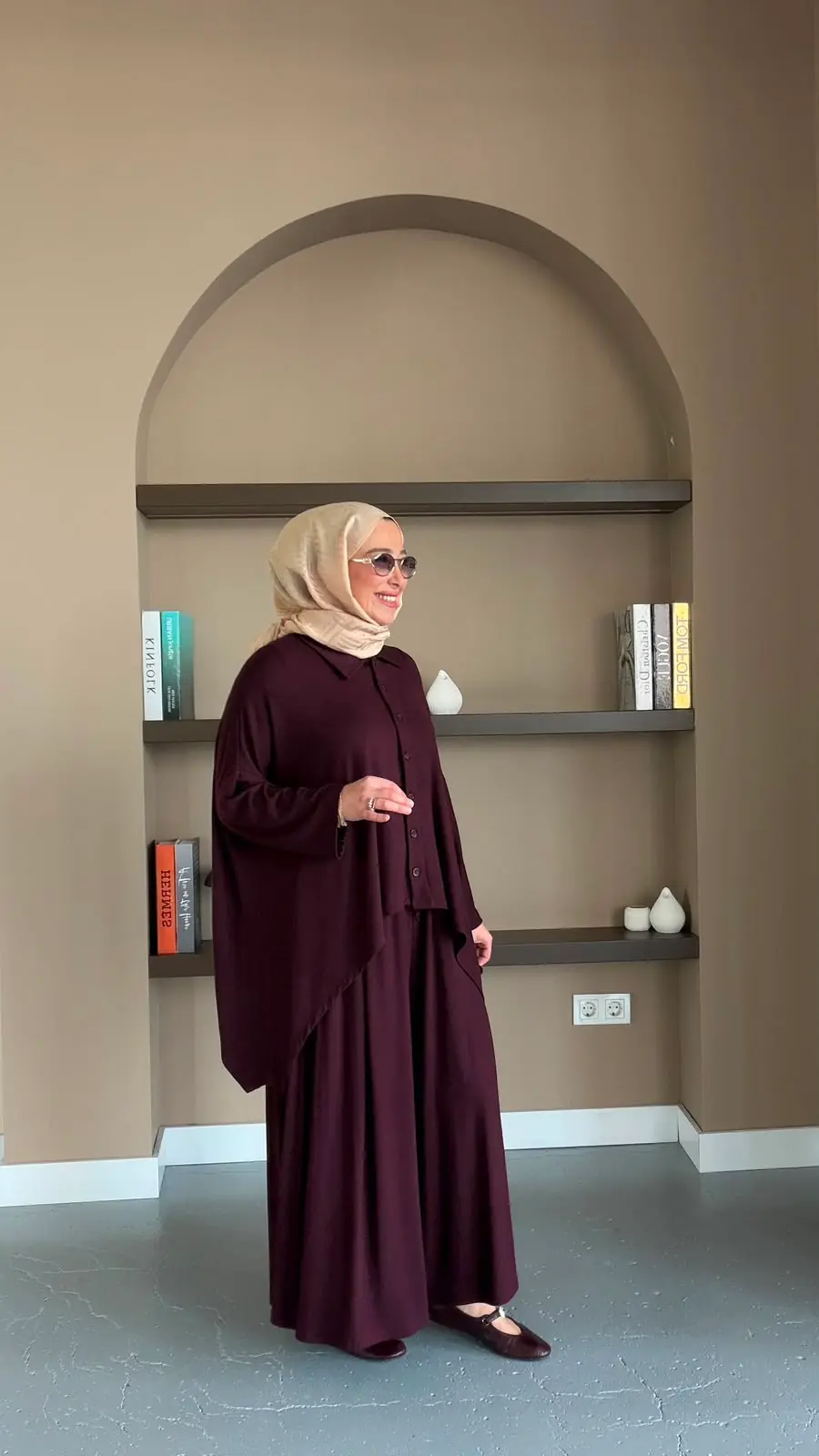 MERWİSH JAKARTA ÖRME TAKIM - MÜRDÜN