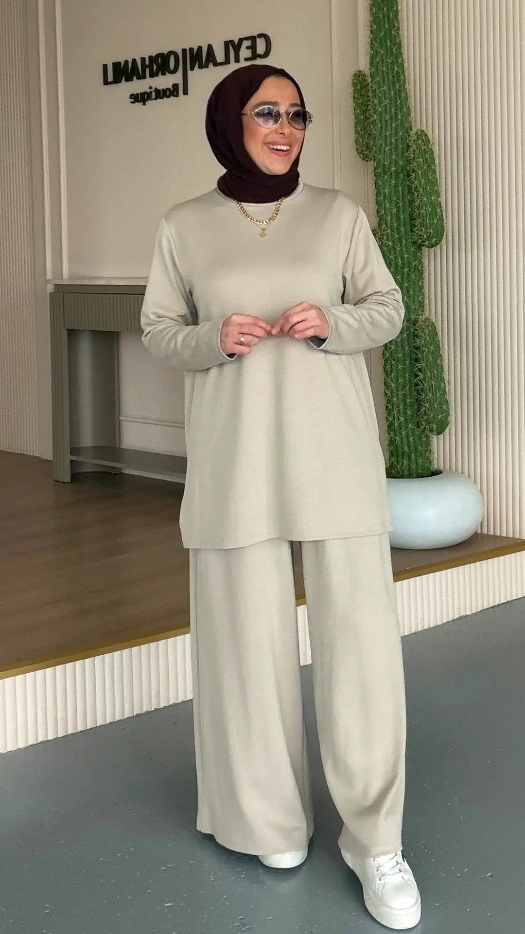 VİVA YELEKLİ TAKIM - BEJ