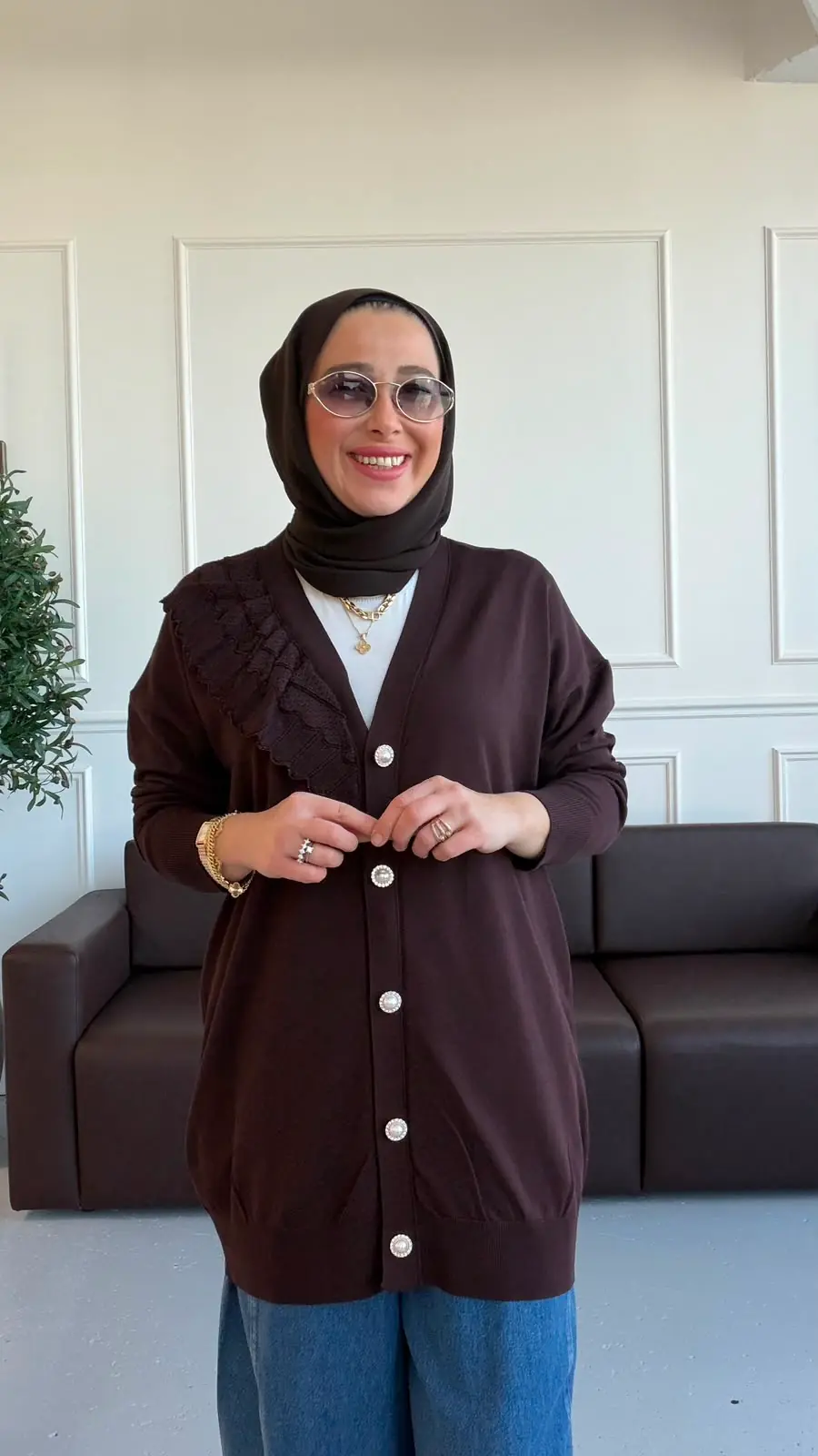 URBAN TRİKO HIRKA - KAHVE