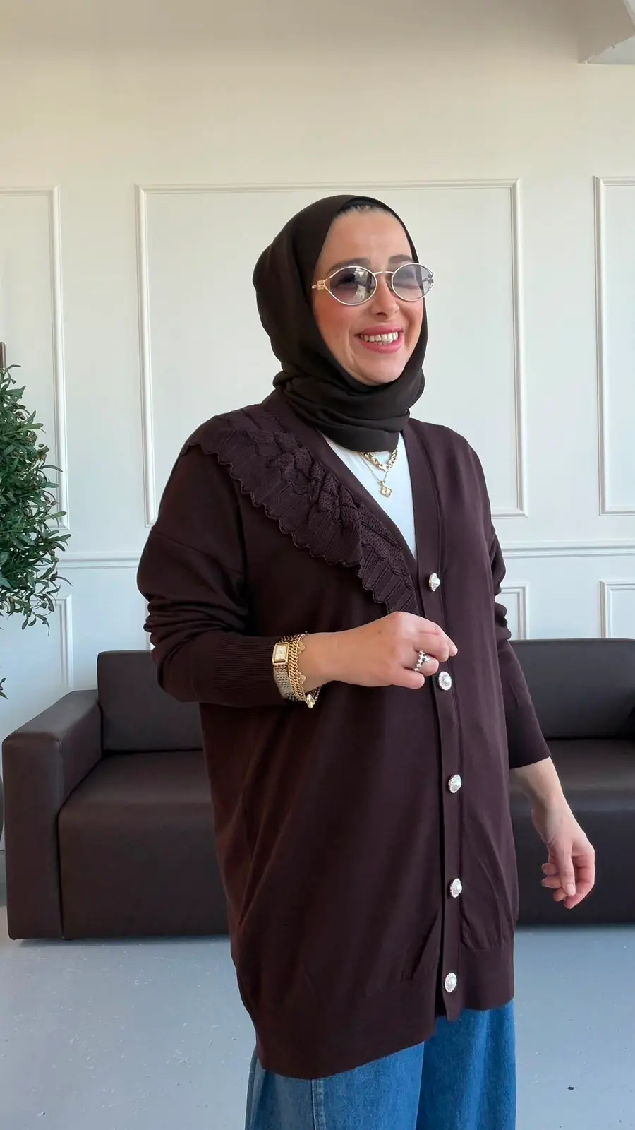URBAN TRİKO HIRKA - KAHVE