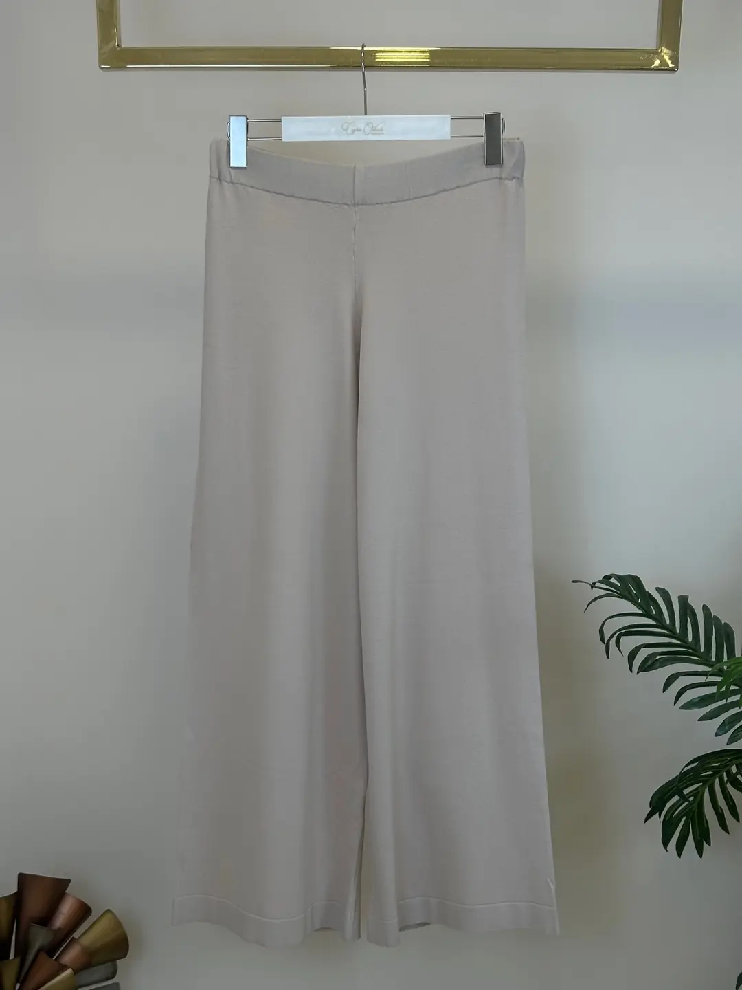 MERSERİZE PANTOLON - BEJ