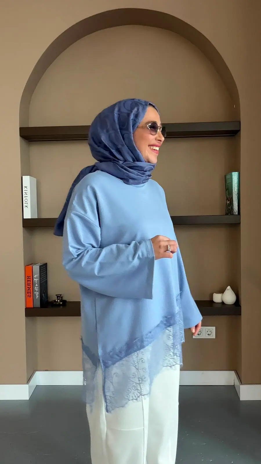 TALU DANTEL SWEAT - LİLA