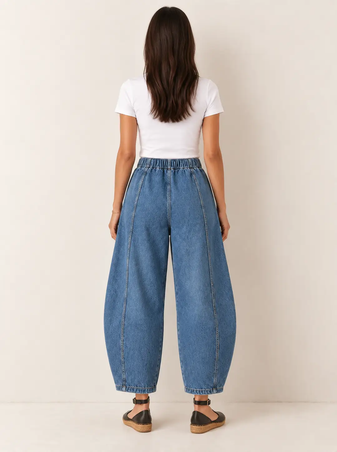 RETRO BARREL DENİM PANTOLON - MAVİ