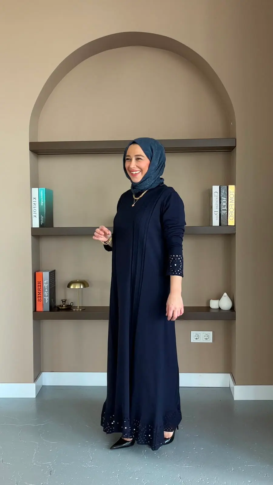 NİLAY TRİKO ELBİSE - LACİVERT