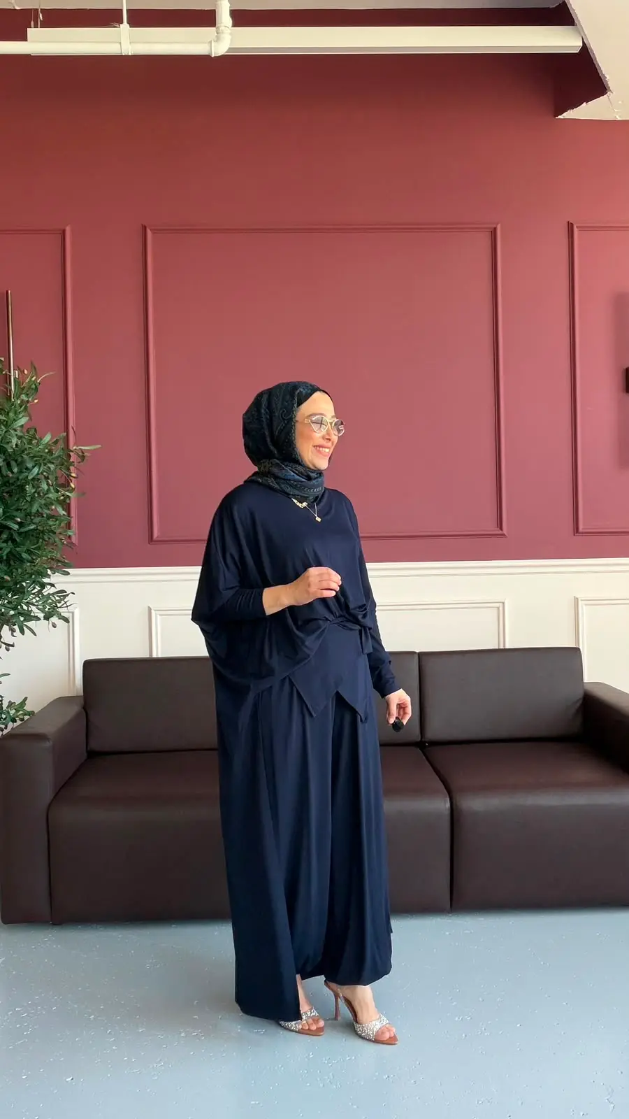 MİMOZA PANTALONLU TAKIM - LACİVERT