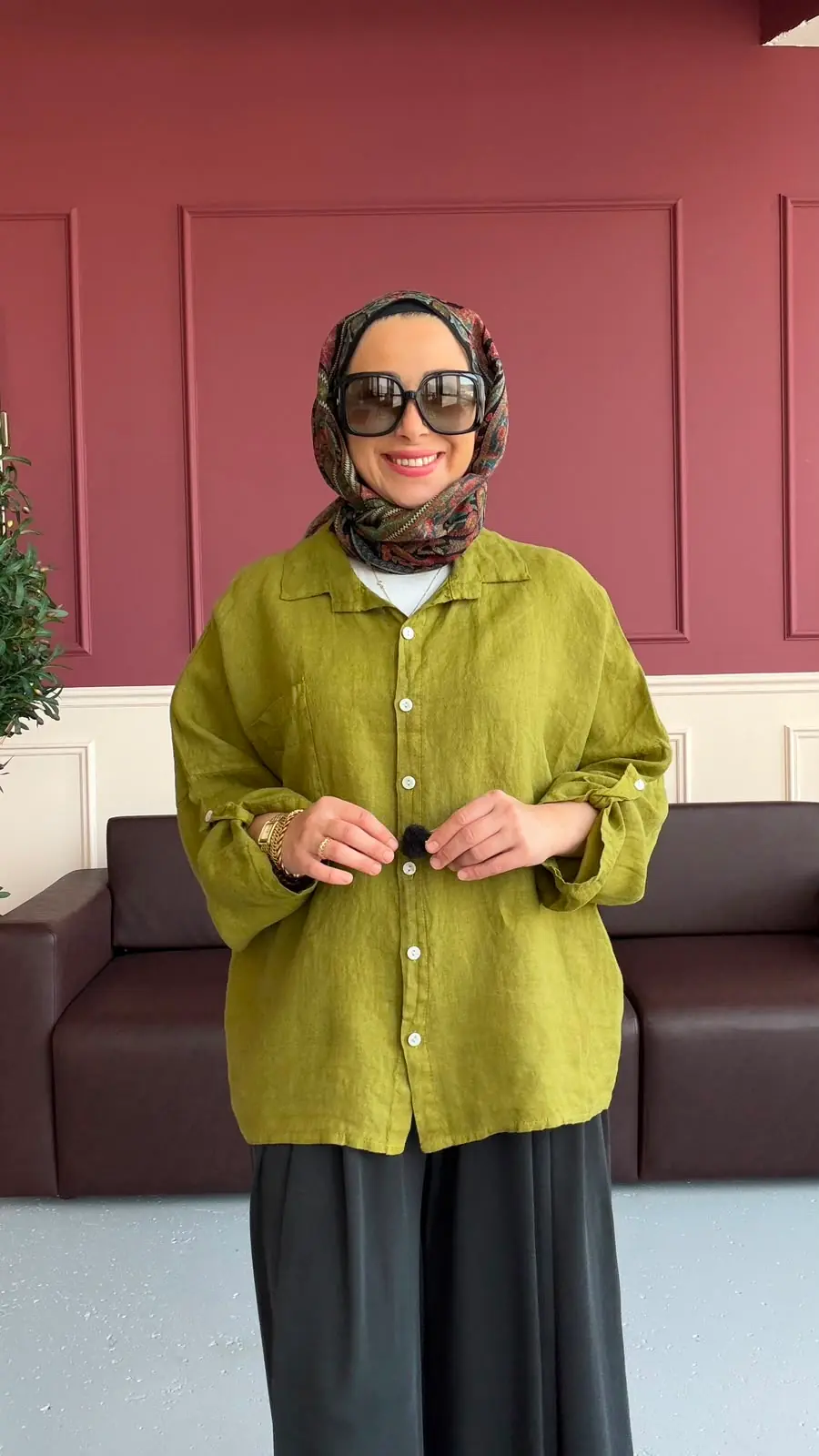 AYÇA KETEN GÖMLEK