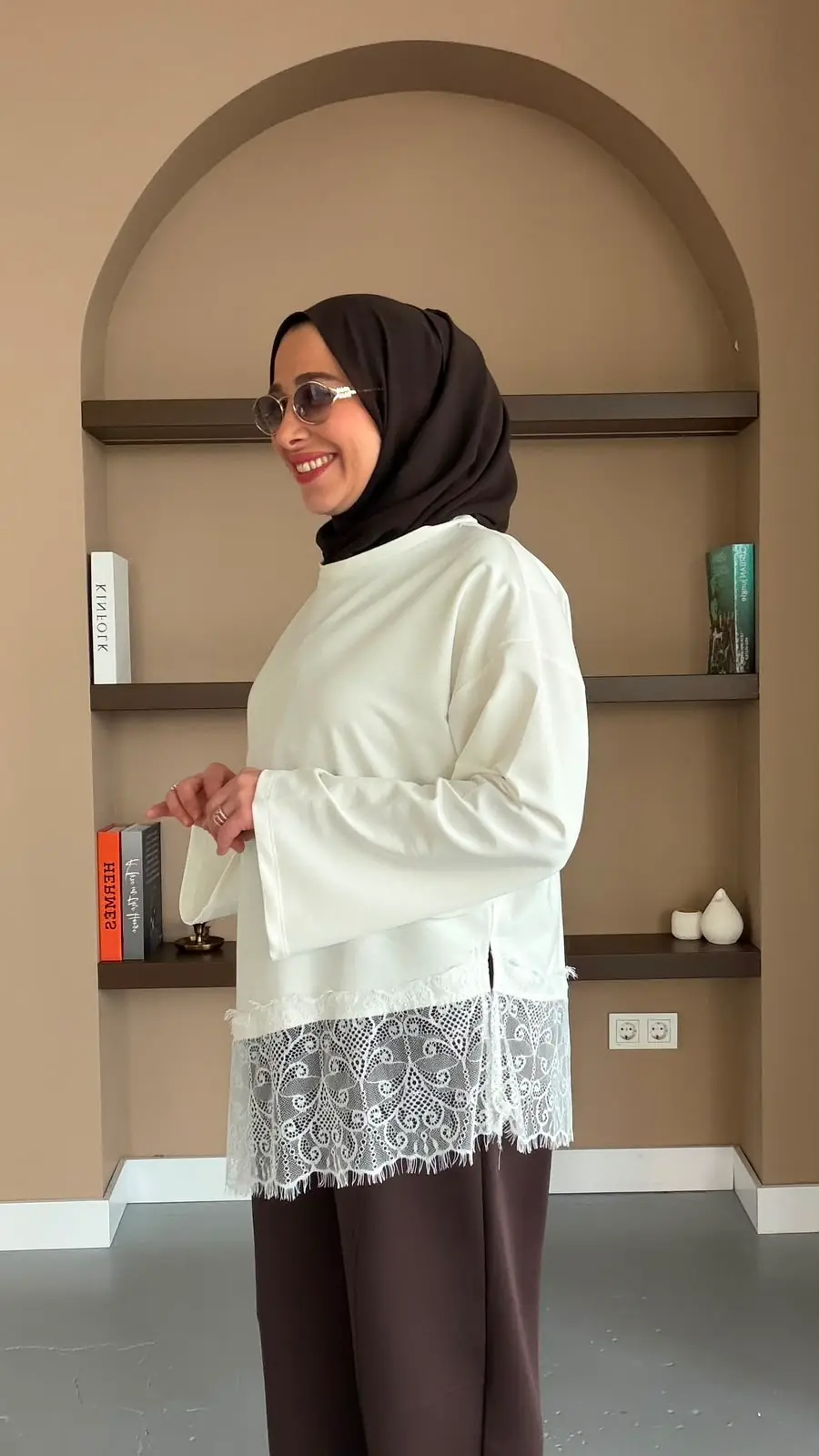 TALU DANTEL SWEAT - EKRU